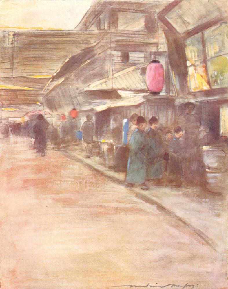 JAPAN. Apricot-Blossom St 1904 old antique vintage print picture